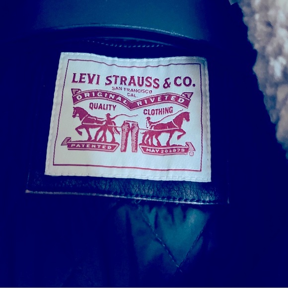 Brand new with tags Levi’s Faux Leather bomber type coat/jacket - Picture 6 of 7